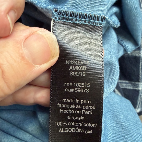 John Varvatos Men's Short Sleeved Cotton Shirt | Size XL - Picture 4 of 4